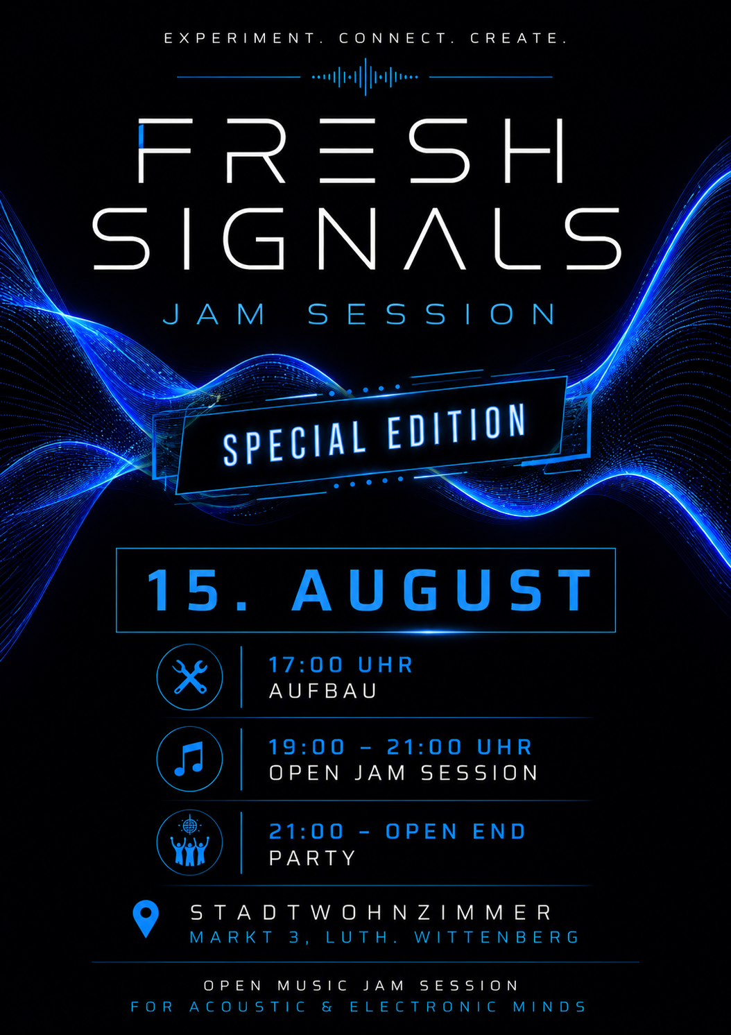Fresh Signals — Jam Session Special Edition, 15. August, Stadtwohnzimmer Wittenberg